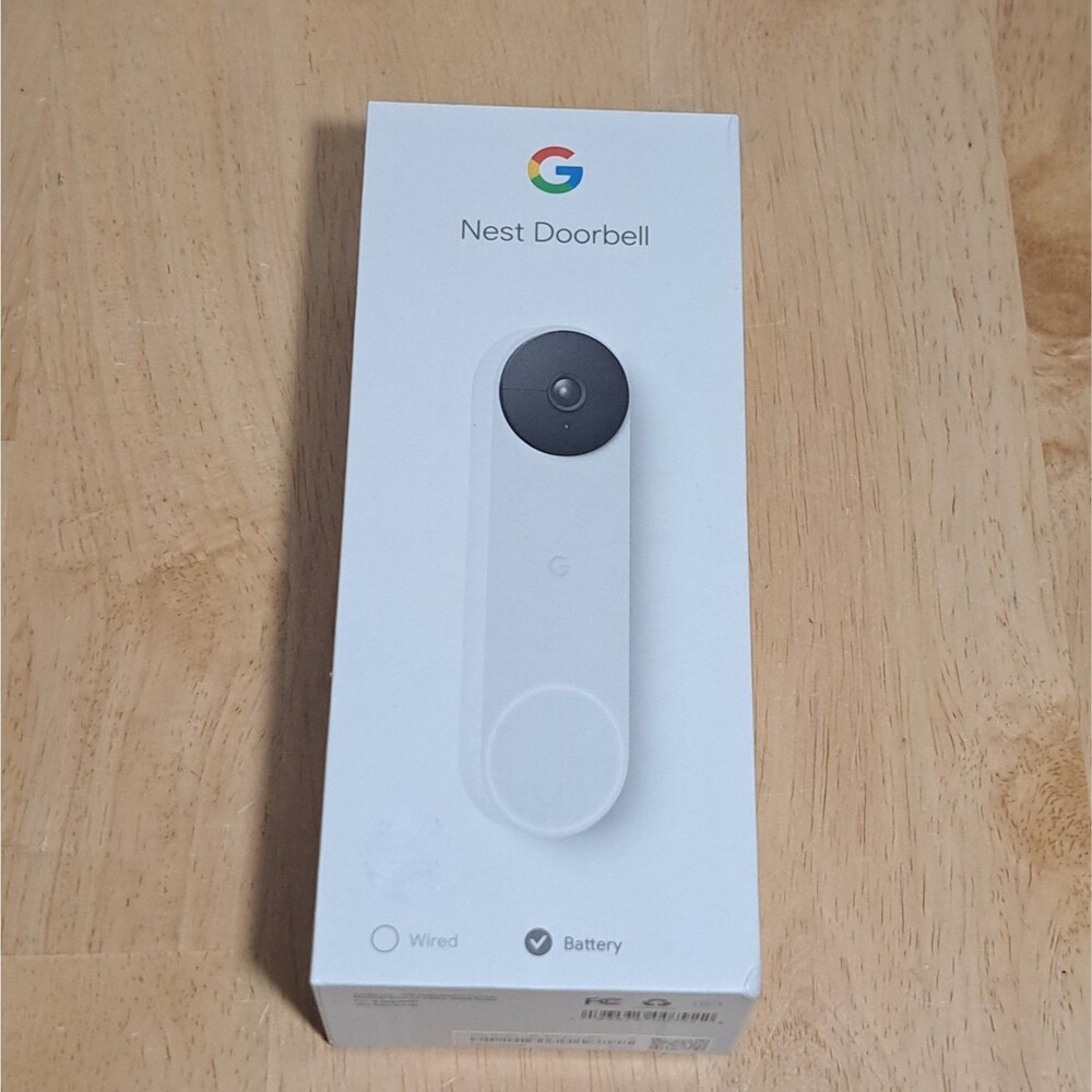 Google Nest GWX3T GA01318-US WiFi Smart Video Doorbell (Battery) White READ!!!
